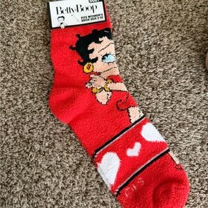 Betty Boop Red and White Casual Socks